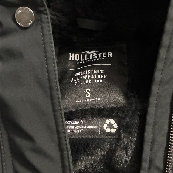 Hollister Black All-Weather Faux-Fur Lined Jacket - Picture 2 of 2